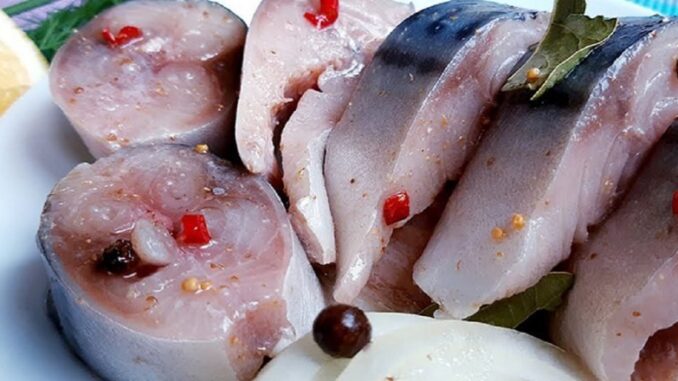 Сусідка поділилася рецептом найніжнішої скумбрії! Малосольна скумбрія в гарячому маринаді