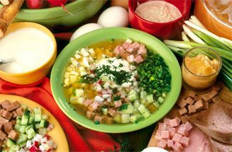 Окрошка на мінеральній воді