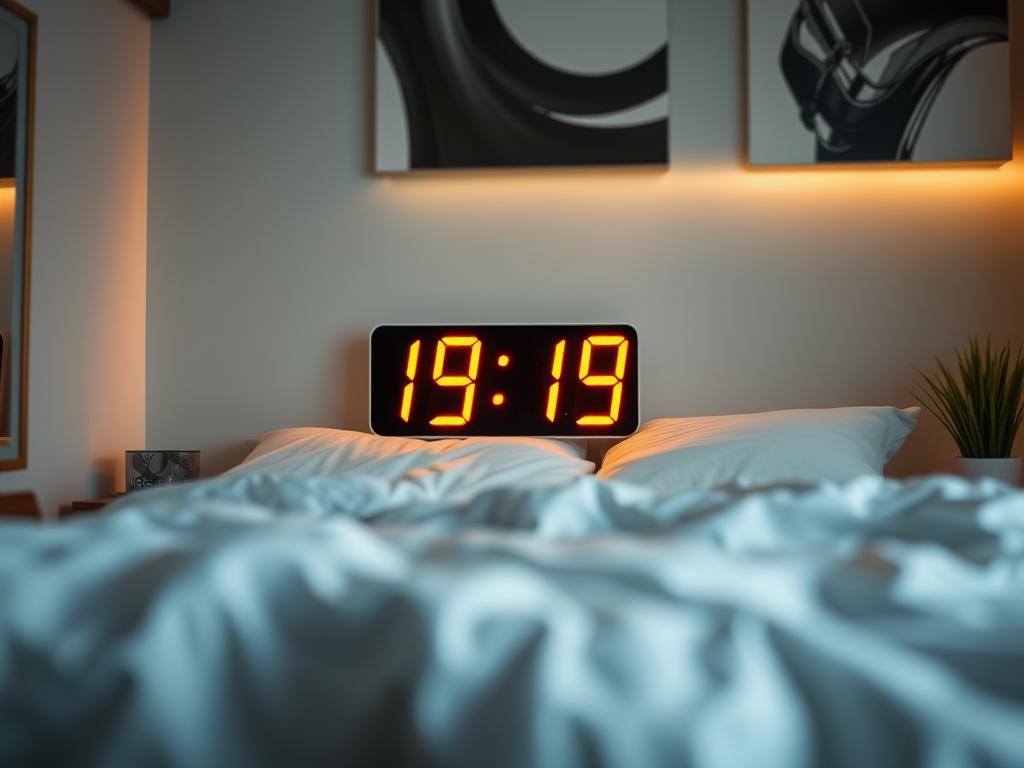 19:19 on the digital clock in the room 19 19 на годиннику