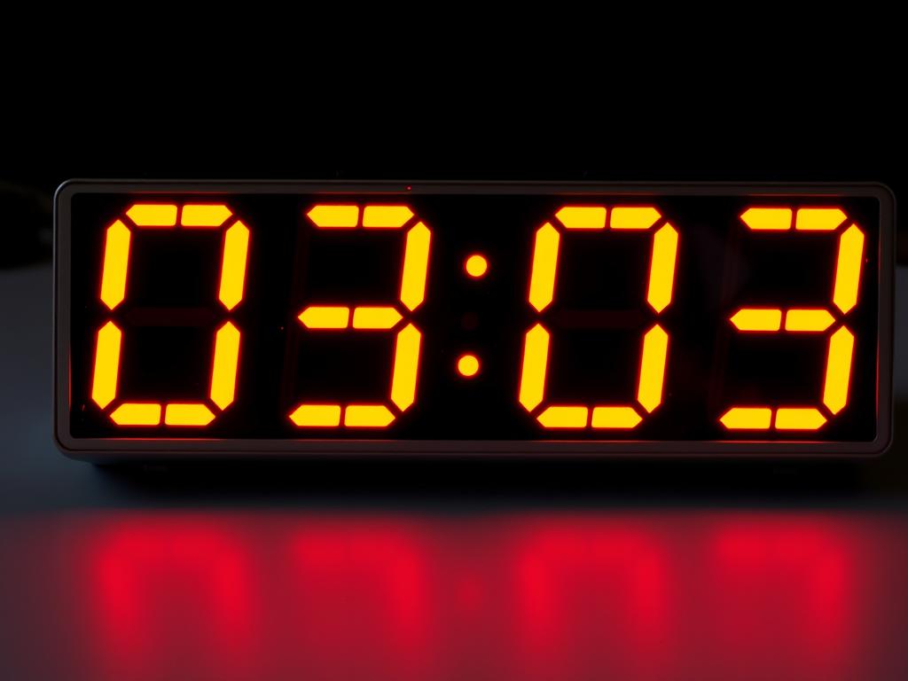 03:03 on the digital clock 03 03 на годиннику значення