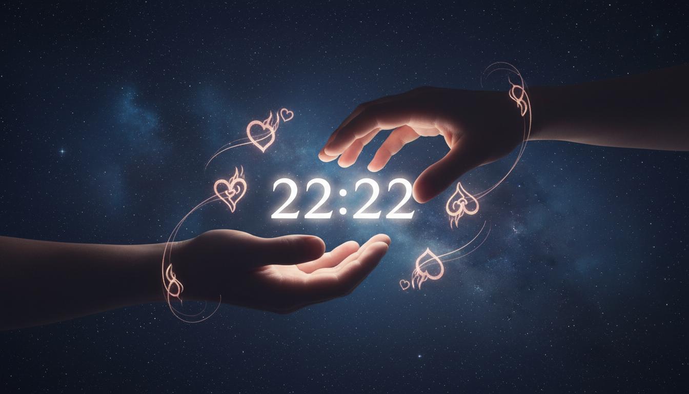значення 22 22 на годиннику ангельська нумерологія 22:22 на годиннику у коханні та стосунках