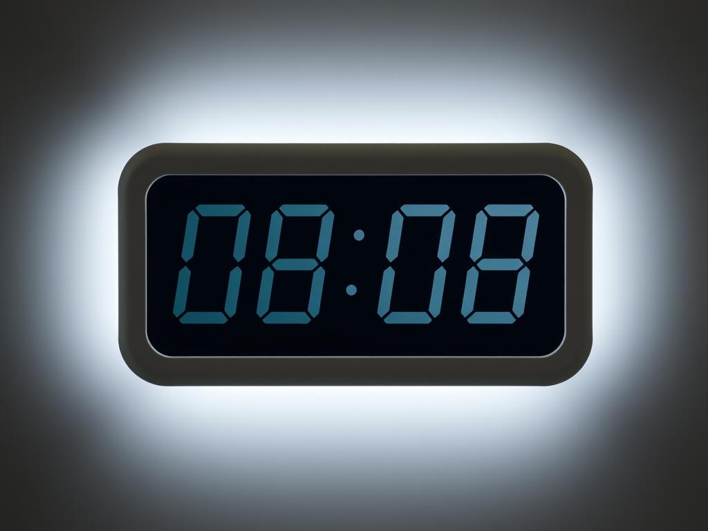 08:08 on the digital clockphoto 08 08 на годиннику