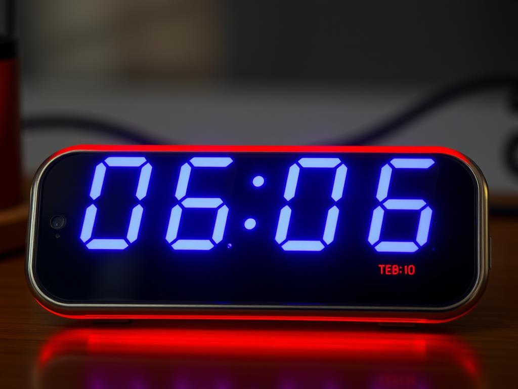 06 06 on the digital clock 06:06 на Годиннику Значення