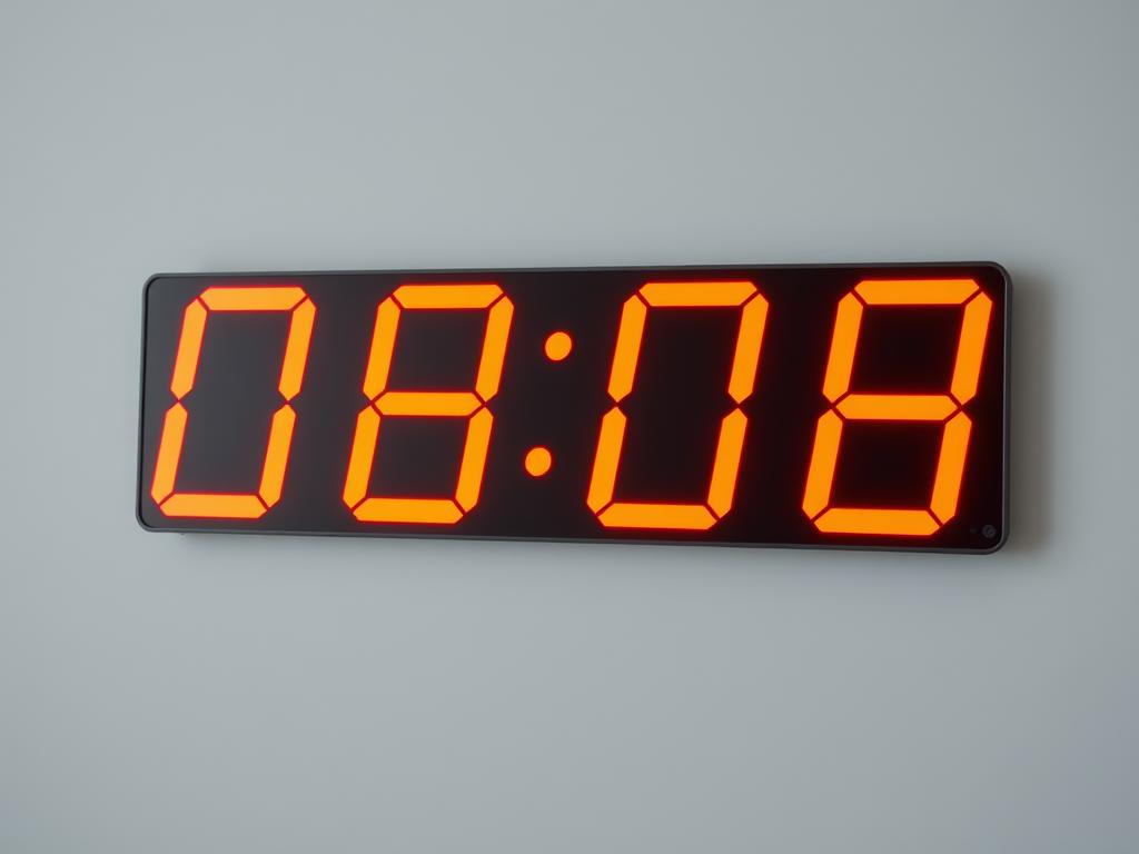 08:08 on the digital clock 08:08 на годиннику