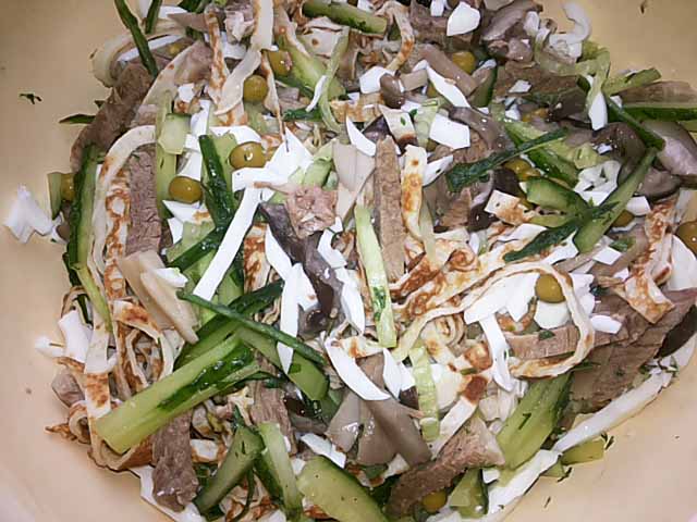 Салат “Гніздо Глухаря” – покроковий рецепт з фото