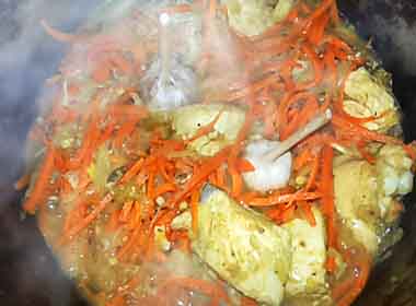 Справжній узбецький плов з куркою – покроковий рецепт приготування з фото