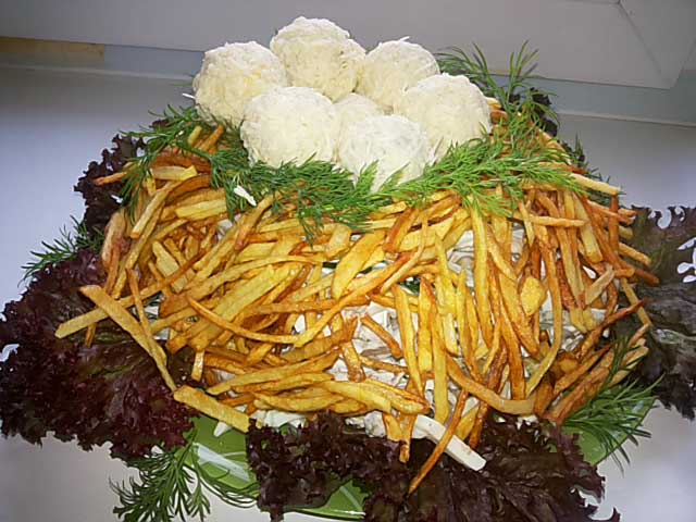 Салат “Гніздо Глухаря” – покроковий рецепт з фото