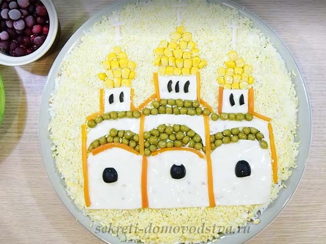 Салат Великодній храм — смачний салат на Великдень