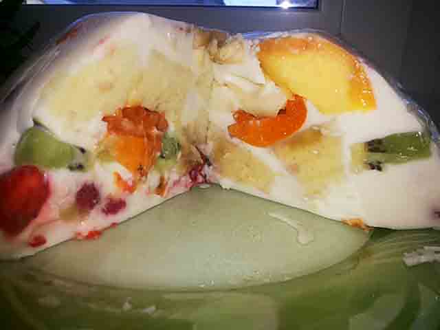 Фруктово – ягідний торт без випічки з желатином