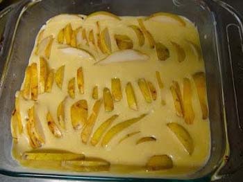 Сирна запіканка з грушами. Смачний французький десерт