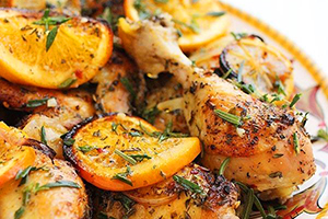 Курка з апельсинами в духовці – смачні рецепти