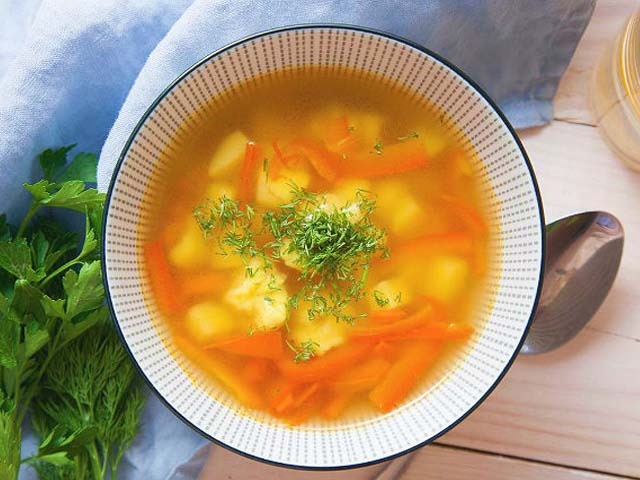 Суп з галушками — 7 покрокових рецептів приготування супу