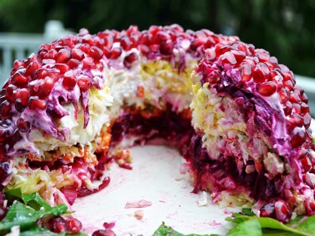 Салат Гранатовий браслет — дуже смачні класичні рецепти