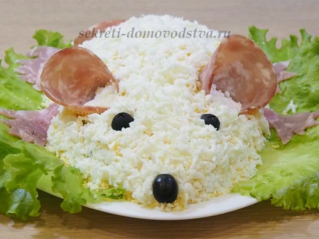 Салат Білий щур — рецепт новорічного салату для 2020 року