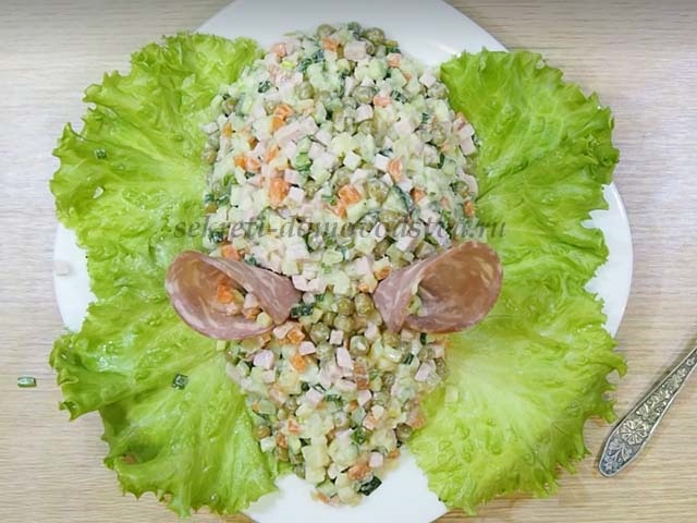 Салат Білий щур — рецепт новорічного салату для 2020 року