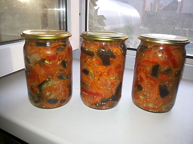 Баклажани по корейськи на зиму, самі смачні рецепти з фото