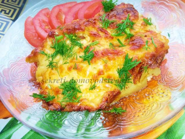 Картопля по-французьки з куркою — рецепт в духовці