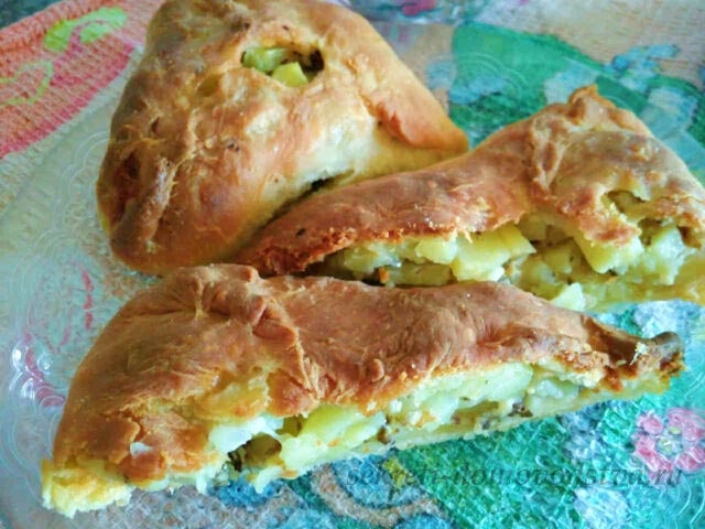 Ечпочмак по-татарськи з тіста на кефірі без дріжджів