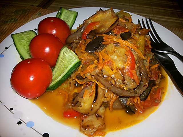 Соте з баклажанів рецепт з фото