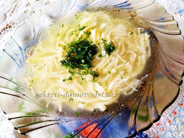 Токмач — рецепт татарського супу-локшини