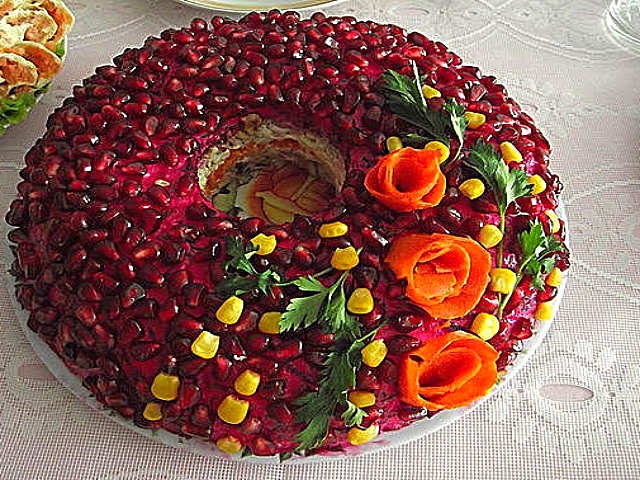 Салат Гранатовий браслет — дуже смачні класичні рецепти