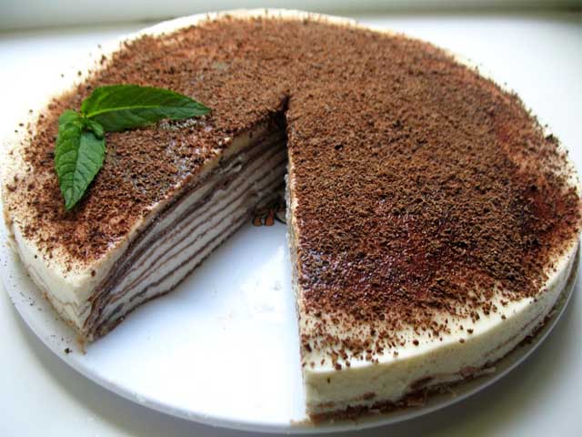 Млинцевий торт – 6 смачних покрокових рецетов в домашніх умовах з фото і відео