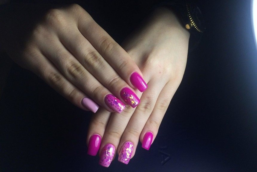 Модний рожевий манікюр: фото