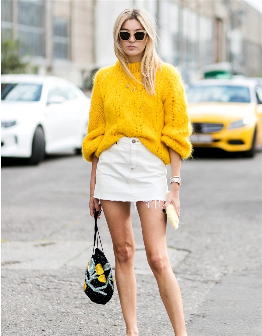 Поєднання жовтого кольору в одязі: поради стилістів
