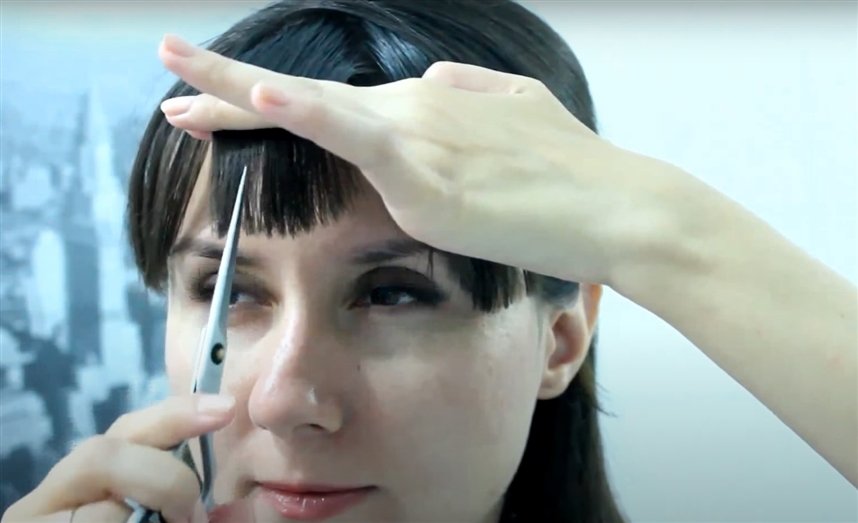 Способи підстригти чубок самої себе в домашніх умовах: фото