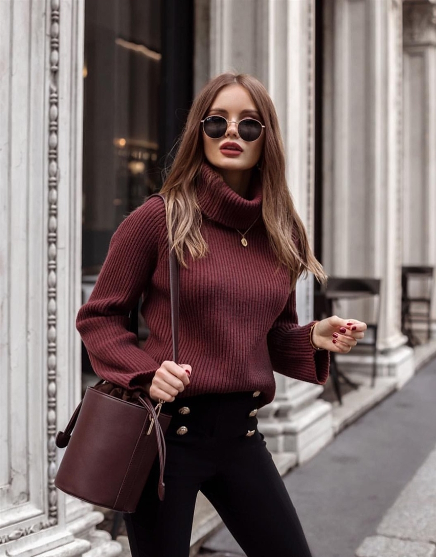 Як поєднувати бордовий колір в одязі: поради стилістів