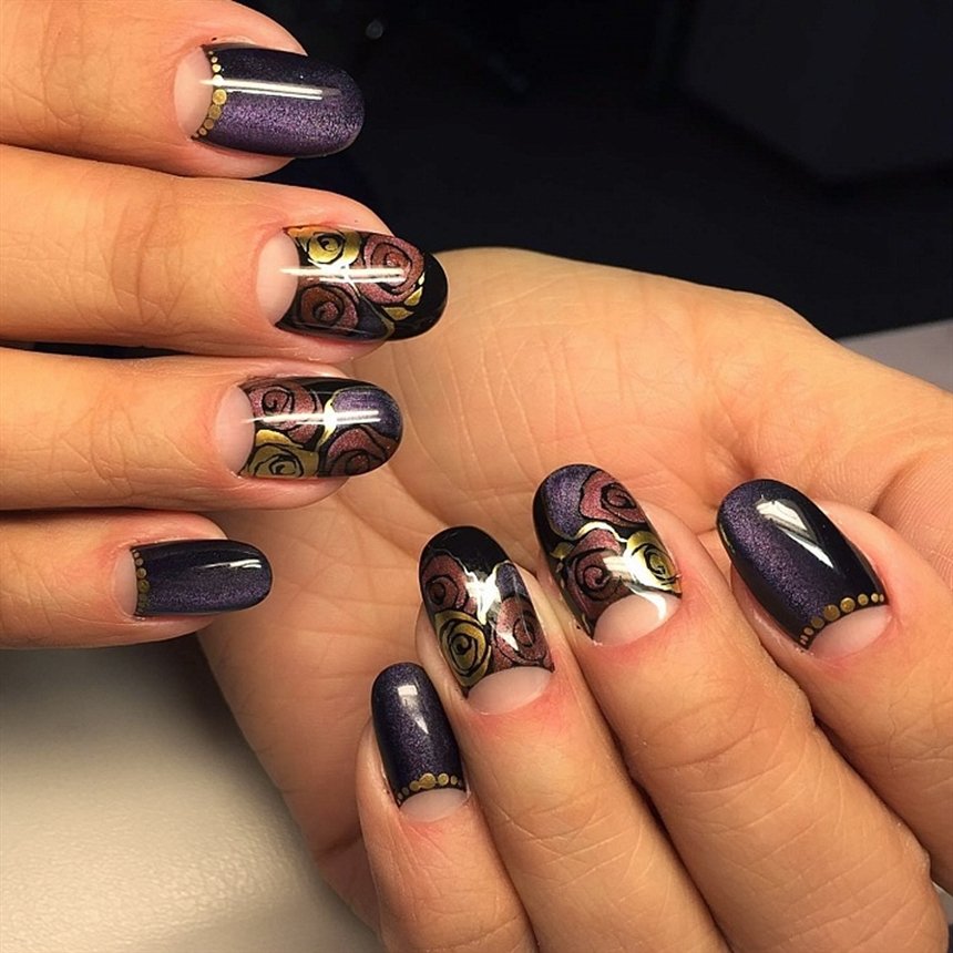 Модний манікюр котяче око 2022: фото