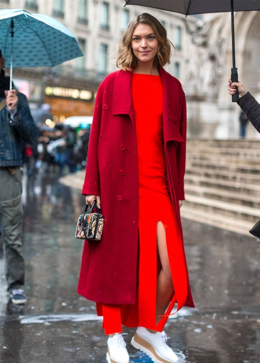 Модні осінні образи з червоним: ідеї, фото