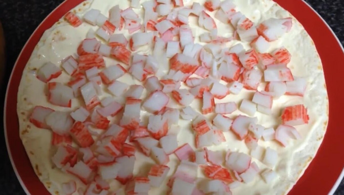 Рулет з лаваша з крабовими паличками - 16 смачних рецептів