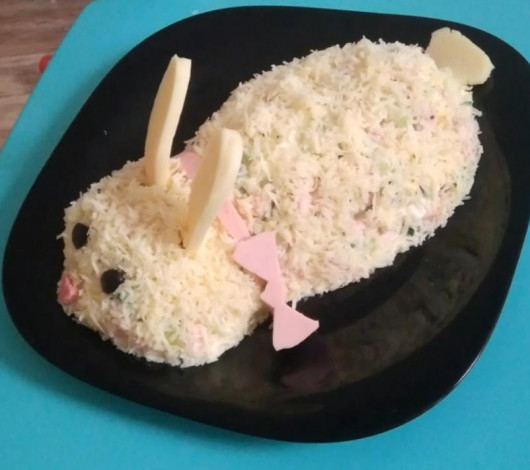 Салати у вигляді Кролика на Новий рік 2023 – прості та смачні рецепти