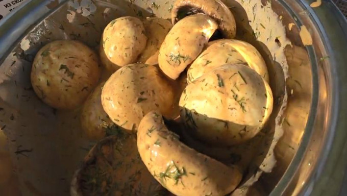 Печериці на мангалі - 12 рецептів маринаду для шашлику з грибів