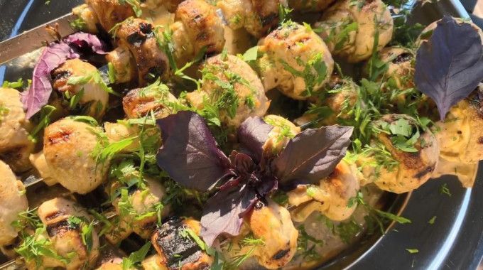 Печериці на мангалі - 12 рецептів маринаду для шашлику з грибів