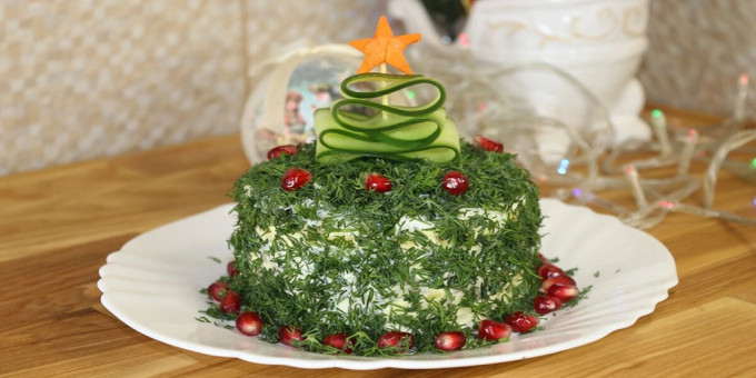 Прикраса салатів на Новий 2023 | новорічні на рік Кролика