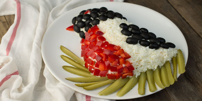 Прикраса салатів на Новий 2023 | новорічні на рік Кролика