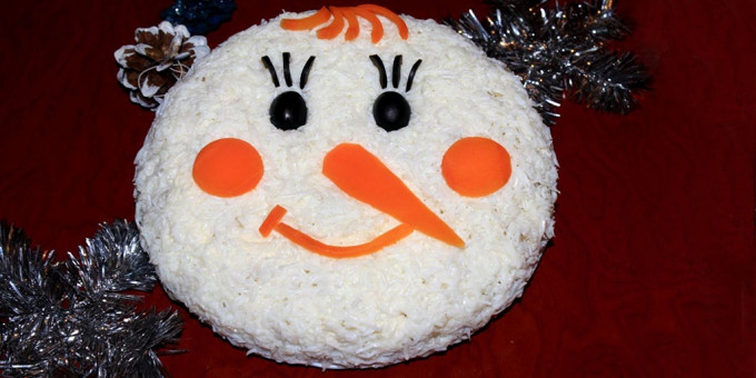 Прикраса салатів на Новий 2023 | новорічні на рік Кролика