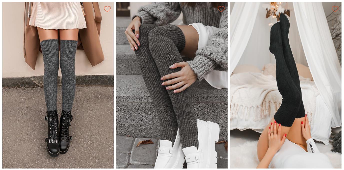 Как сочетать женские чулки и платья