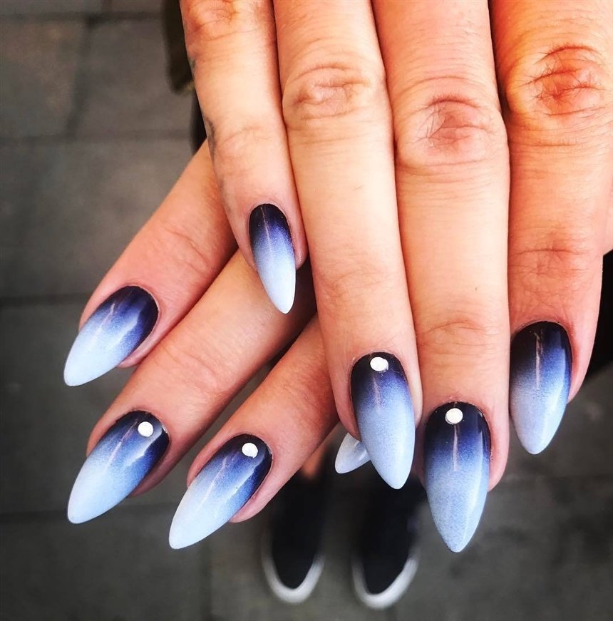 Мигдаль дизайн нігтів: красивий манікюр на довгі, короткі і гострі нігті.