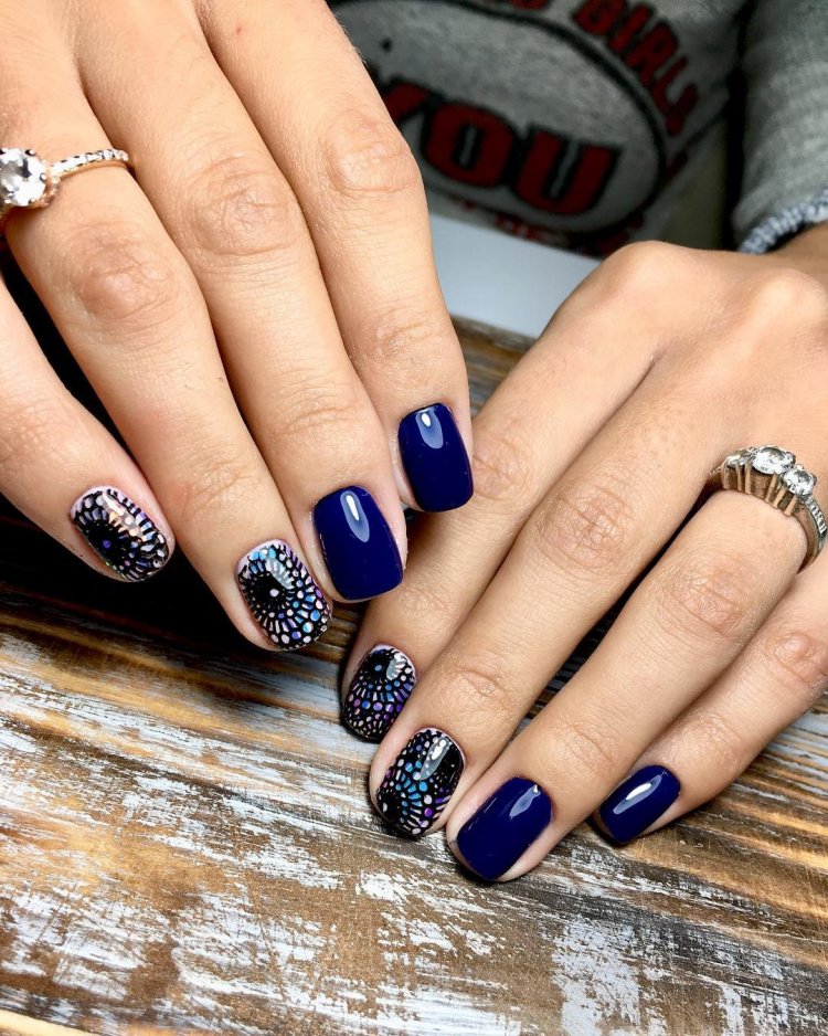 Шелак темно синій