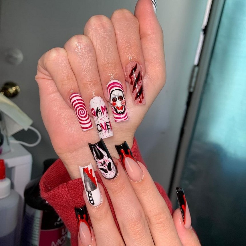 20 фотоідей манікюру за мотивами культових хорор-муві