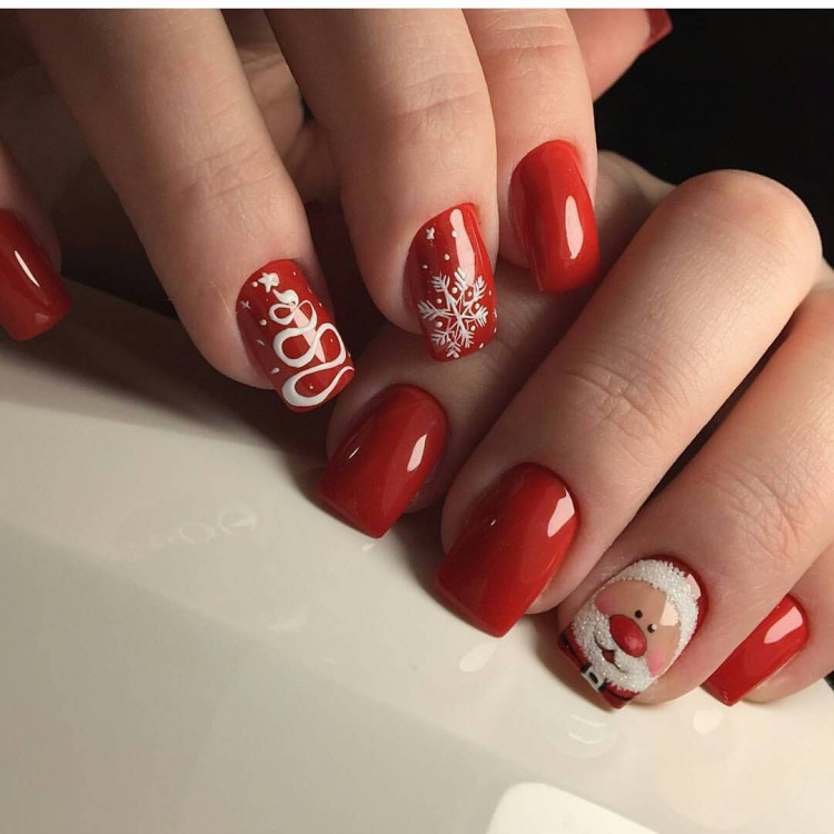 Новорічний фон для манікюру