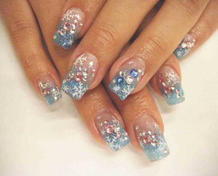 Красиві новорічні нігті