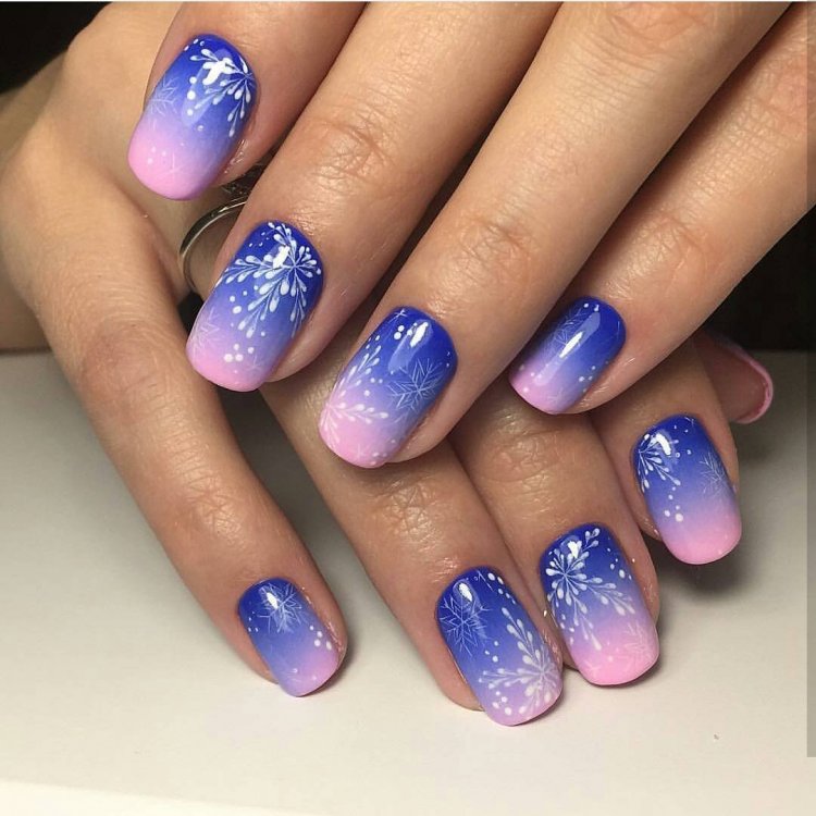 Нігті шеллак на новий рік