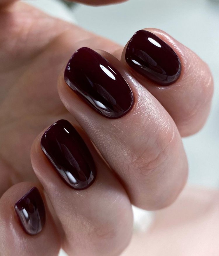 Манікюр 2021 Винні відтінки