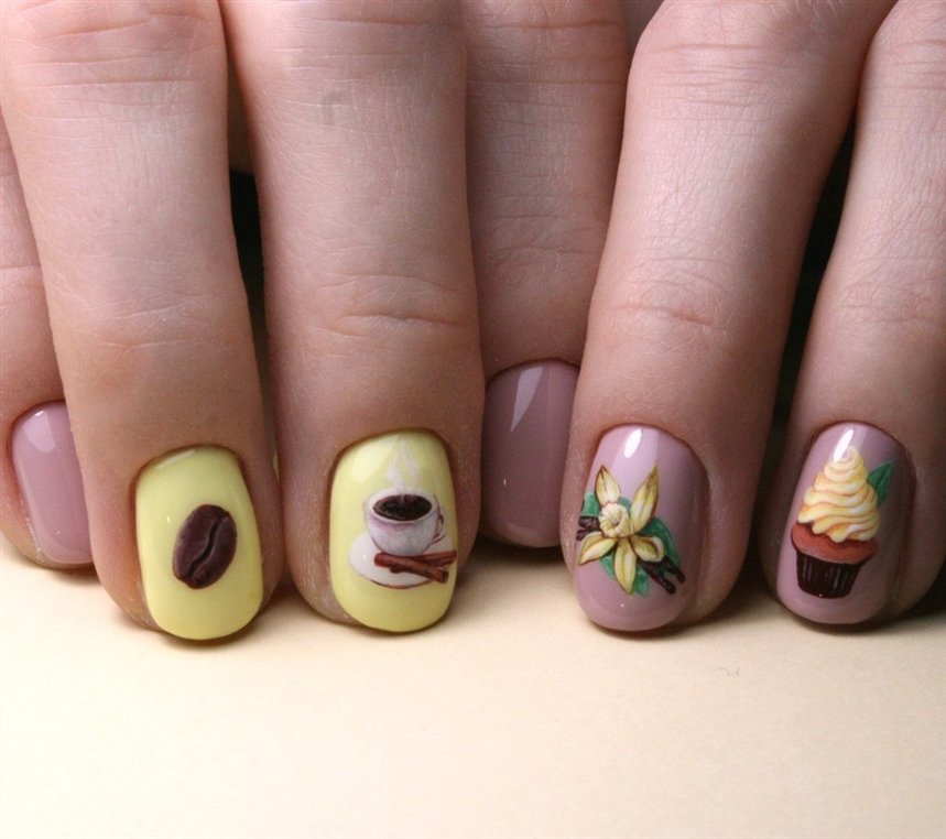 Манікюр для тих, хто любить каву: 20 ідей нейл-арту