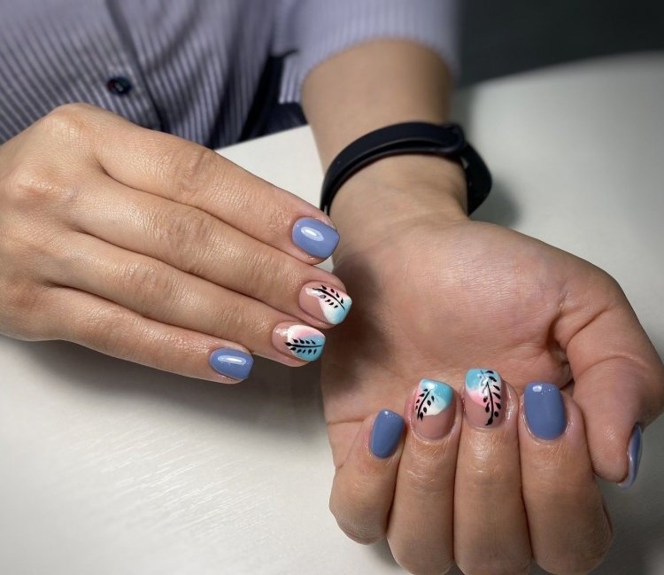 Маникюр н короткие ногти 2020