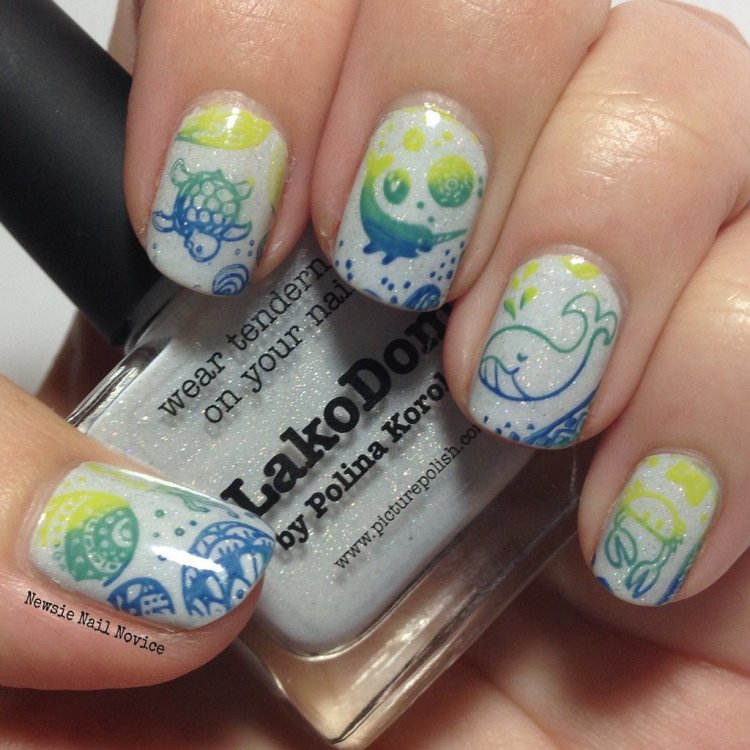 Летний пляжный маникюр